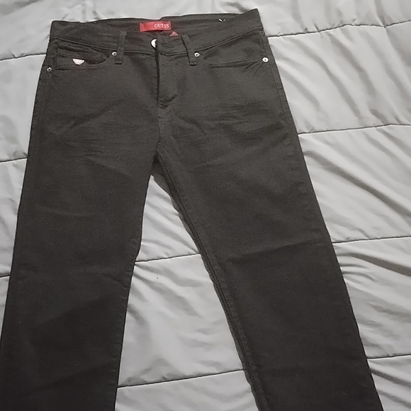 Guess Women's Dark Black Skinny Jeans - Picture 1 of 4